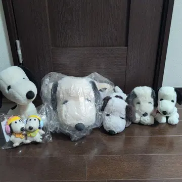 스누피 봉제 인형 레트로