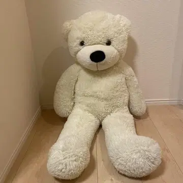 큰 화이트 곰 봉제 인형 약 90cm