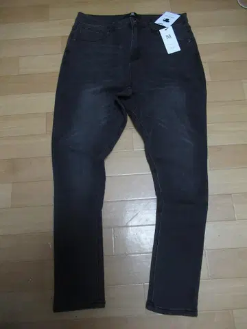 M369 캄비오 새상품 USED 가공 스트레치 사루엘 블랙 데님 팬츠 M