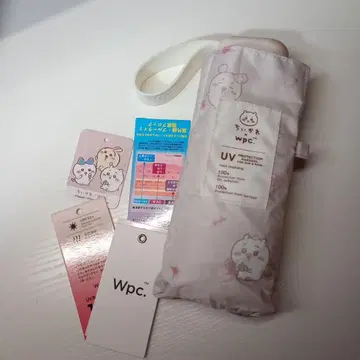 치이카와 (먼작귀) Wpc. 접이식 우산 UV 차단 100% 핑크