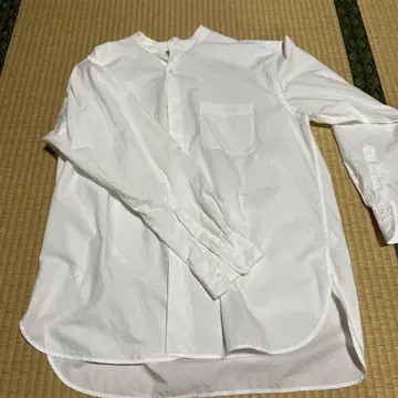 화이트 버튼 다운 셔츠 XL