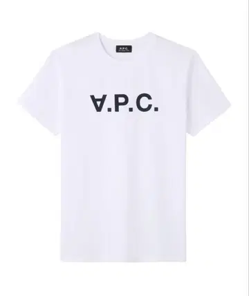A.P.C 아페쎄 반팔 티셔츠 화이트 프론트 로고
