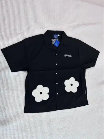 REMEMBER 꽃무늬 반팔 셔츠 블랙