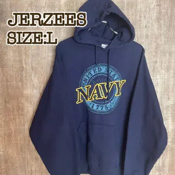 JERZEES 저지 후드티 네이비 L U.S.NAVY