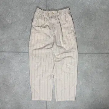 빈티지 린넨 팬츠 마 혼방 90년대 스트라이프 이지 팬츠 와이드