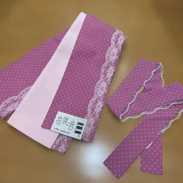 유카타 오비 및 장식 옷깃 세트