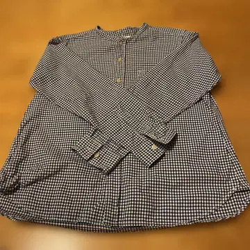 RiNEN 노카라 깅엄 체크 셔츠 1