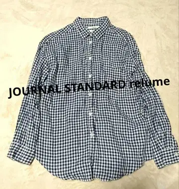 JOURNAL STANDARD relume 린넨 깅엄 체크 셔츠