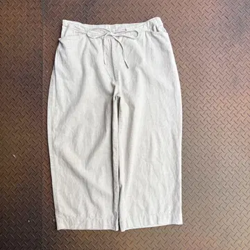 90s CLASSIC ELEMENTS 린넨 팬츠 7부 길이