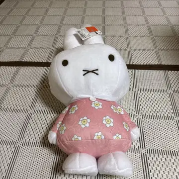 미피 봉제 인형 꽃무늬