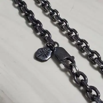 SAAD 실버 925 와이드 앵글 체인 목걸이 60cm