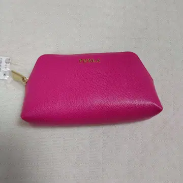 FURLA 후샤 핑크 가죽 파우치