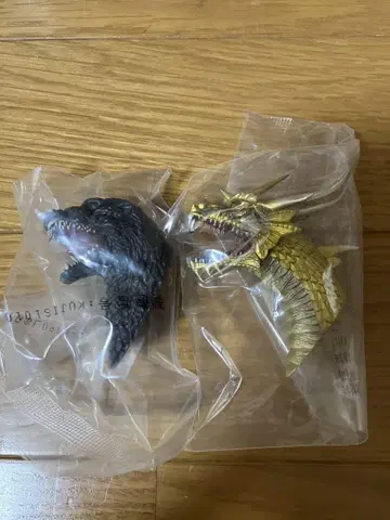 제일복권 고질라 대괴수열전 G G상 몬스터 헤드 마그넷 2종