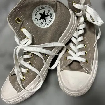 CONVERSE ALL STAR 베이지 하이컷 스니커즈