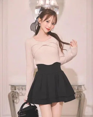 michell Macaron 미셸 마카롱 슬림 레그 스커트 M 블랙