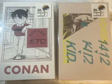 명탐정 코난 쓰리코인즈 3coins BOOK형 잡화 수납 키드 포아로