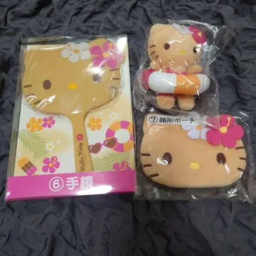 헬로키티 손거울 봉제 인형 세트