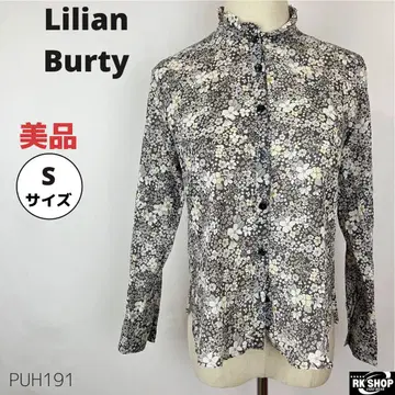 Lilian Burty 릴리안 뷰티 블라우스 셔츠 꽃무늬 긴팔 S