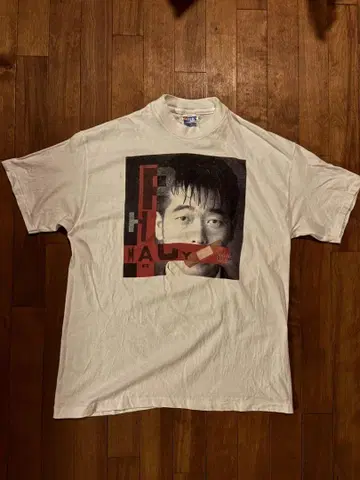마키하라 타카유키 티셔츠 L 사이즈 90s hanes 싱글 스티치
