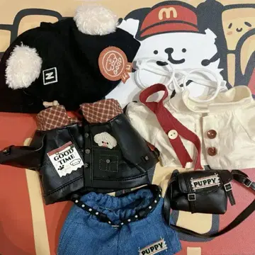 옷 갈아입기 봉제 인형 20cm 의류 6종 세트 의류
