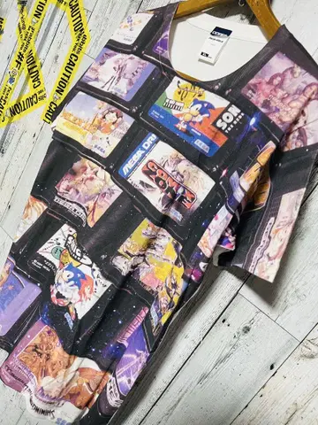 극한정 SEGA COSPA 티셔츠 명작 게임 카세트 올 패턴 XL 사이즈