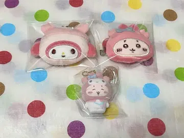 치이카와 (먼작귀) 산리오 헤어 클립 플로키 마스코트 헌책방 마이멜로디