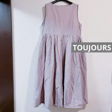 TOUJOURS / 투주 린넨 슬리브리스 롱 원피스