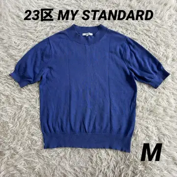 23구 MY STANDARD 반팔 코튼 니트 탑 썸머 니트