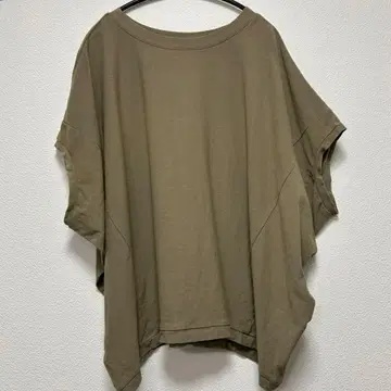 mizuiro ind 티셔츠 슬리브리스 코튼 카키