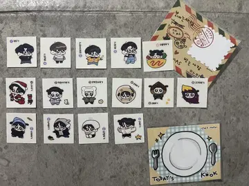 모크님 POPUP 구쿠티 스티커 씰 15매