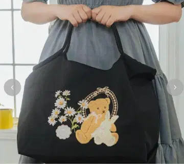 시마무라 아오키 미사코 복조리 쇼핑백 블랙 미사용 새상품