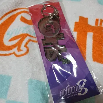 Girls2 activate 로고 블록 키링 후쿠오카 하라다 미야코 그린