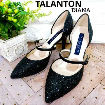 TALANTON 탈란톤 다이애나 스트랩 펌프스 라메 글리터