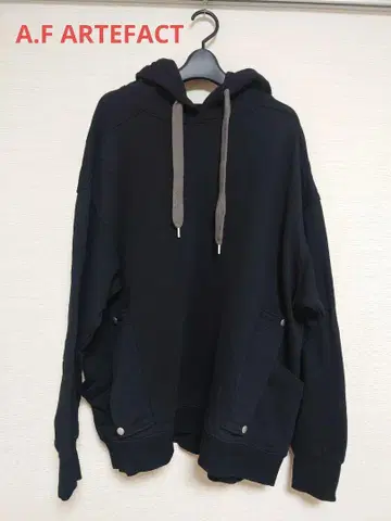 A.F ARTEFACT Size3 블랙 후드 부착 후드티