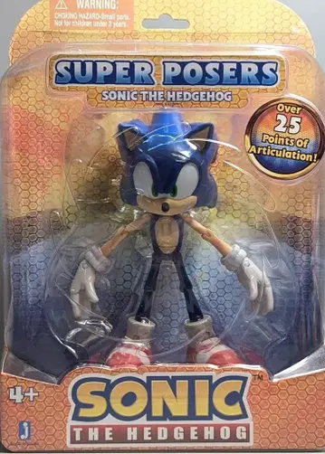 JAZWARES SUPER POSERS SONIC THE HEDGEHOG