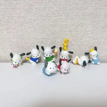산리오 모두의 포차코 컬렉션 페인트 피규어 케이블 바이트