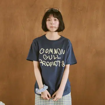 common gull products . 2025 여름 티셔츠 네이비