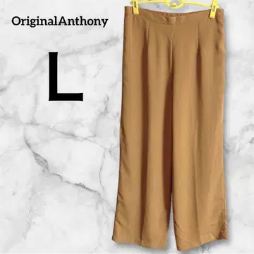 OriginalAnthony 오렌지 와이드 레그 팬츠 L
