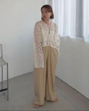 안누크*샴브레이 러프 팬츠