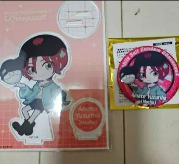 건담 지크 액스 도큐 가부키초 타워 캔뱃지 아크릴 스탠드 마추