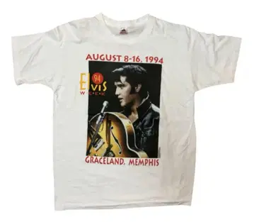 90s ELVIS 빈티지 T USA제 그레이스랜드 XL