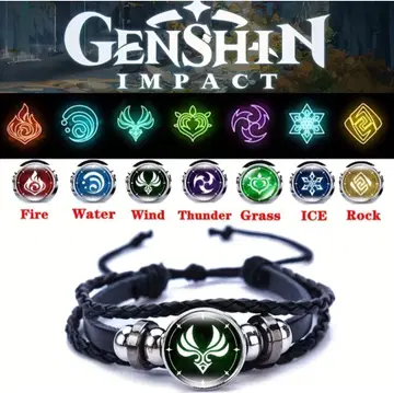 원신 Genshin Impact 원소 심볼 팔찌 7개 세트