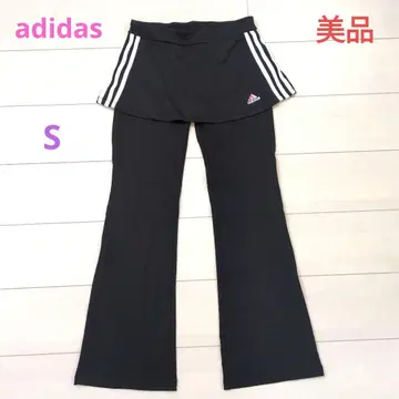 아디다스 스커트 포함 트레이닝 팬츠 저리 S 3라인 핑크 로고
