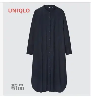처분 가격, 택 포함 새상품, 유니클로 셔츠 원피스, 네이비, S