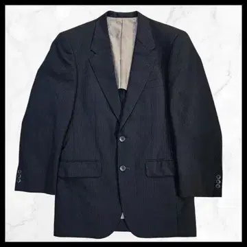90's 빈티지 블랙 스트라이프 테일러드 자켓