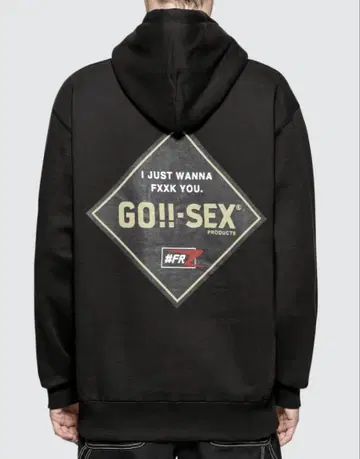 초레어 FR2 에프알2 빅 실루엣 후드티 그레이 GO SEX
