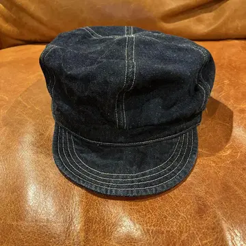 Go hemp 데님 헌팅 캡 포켓 부착
