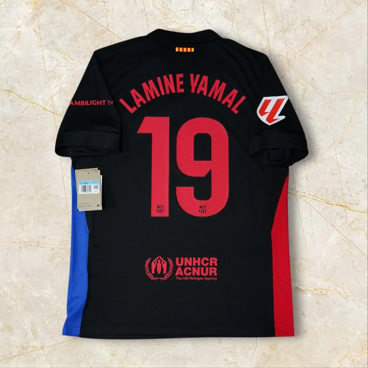 バルセロナ x トラビススコット Lサイズ オーセンティック　ラミネヤマル FC BARCELONA x Travis Scott Cactus Jack Limited Edition