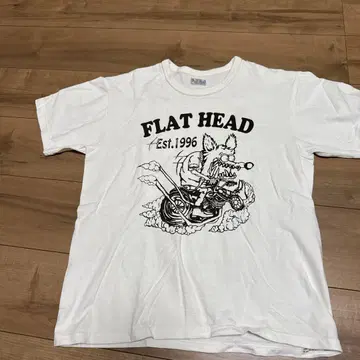 FLAT HEAD 티셔츠 화이트 사이즈 40