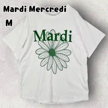마르디메크르디 CROPPED 티셔츠 FLOWERMARDI 화이트